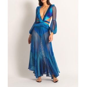 ISO PatBo Ombre Netted Beach Dress